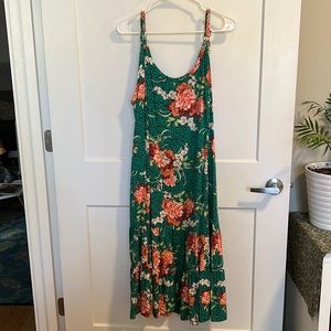 Torrid floral + animal print dress